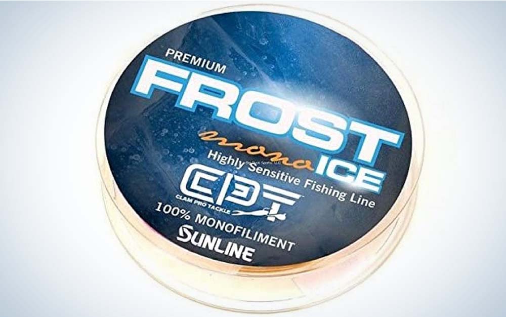 Clam FROST ICE Premium Braided Ice Fishing Line Hi Vis Yellow Color 4 LB Test 