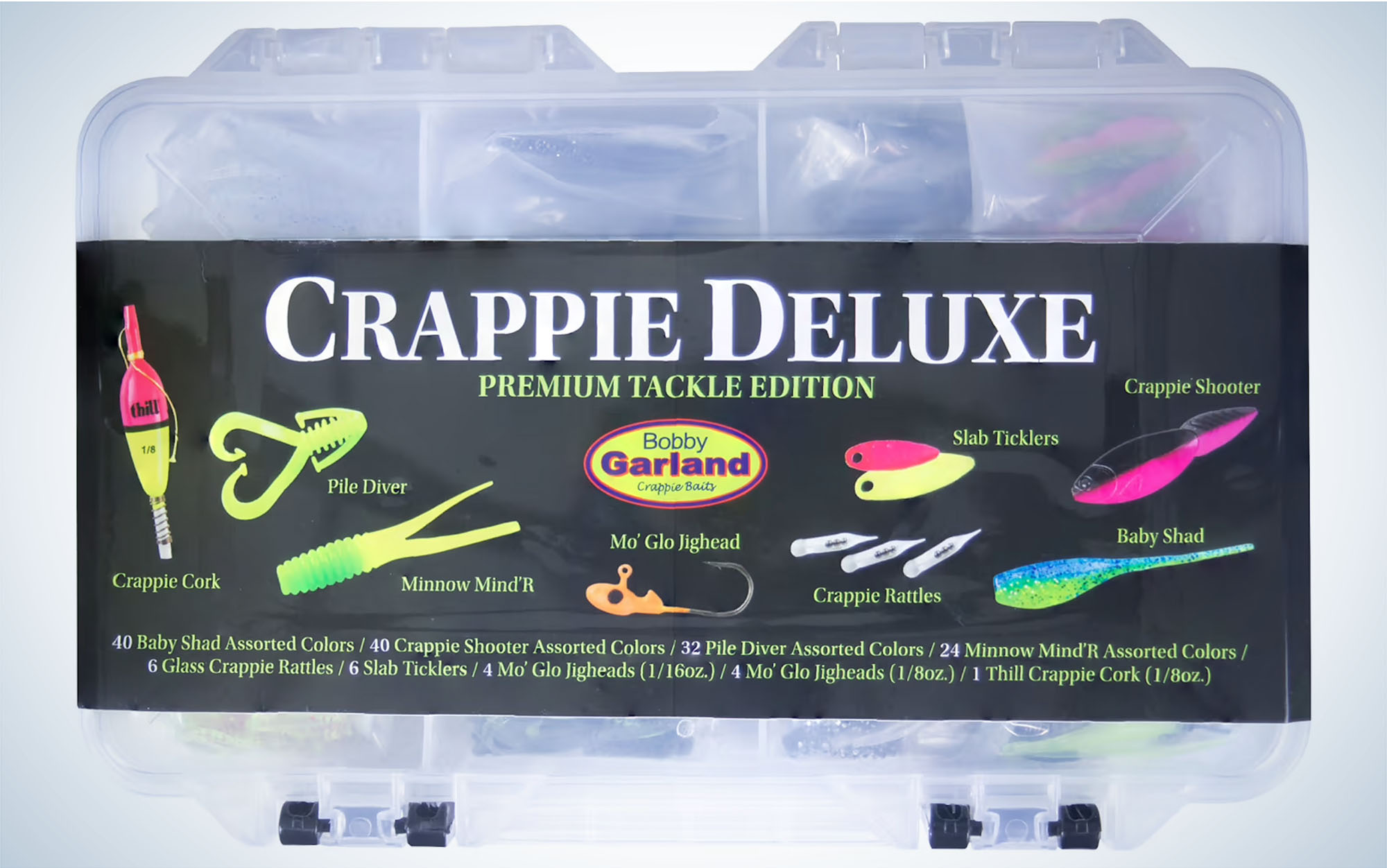 The Bobby Garland 158-piece Deluxe Crappie Kit is the best kit.