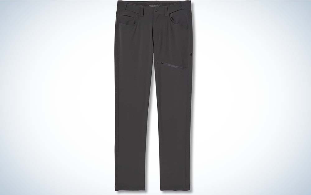 A pair of dark grey best hiking pants