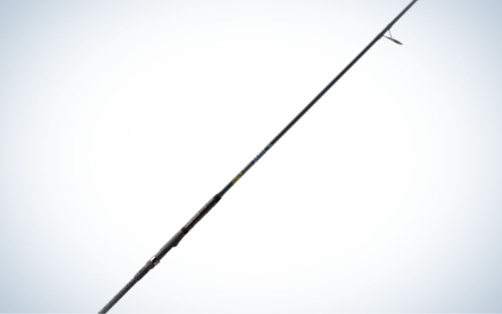 A black best saltwater fishing rod