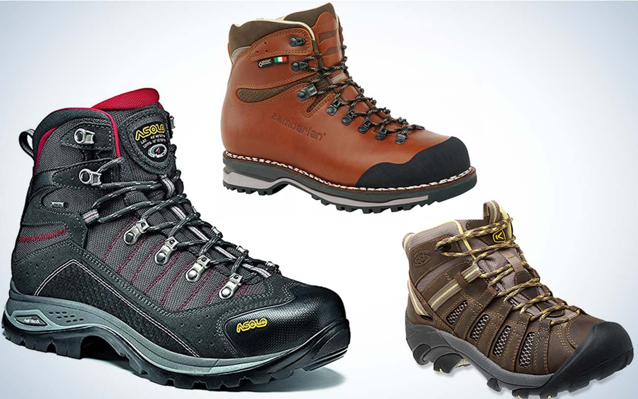 Three brown best hiking boots