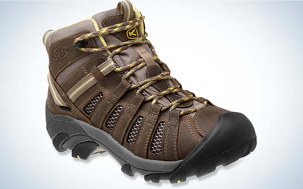 A brown best hiking boot