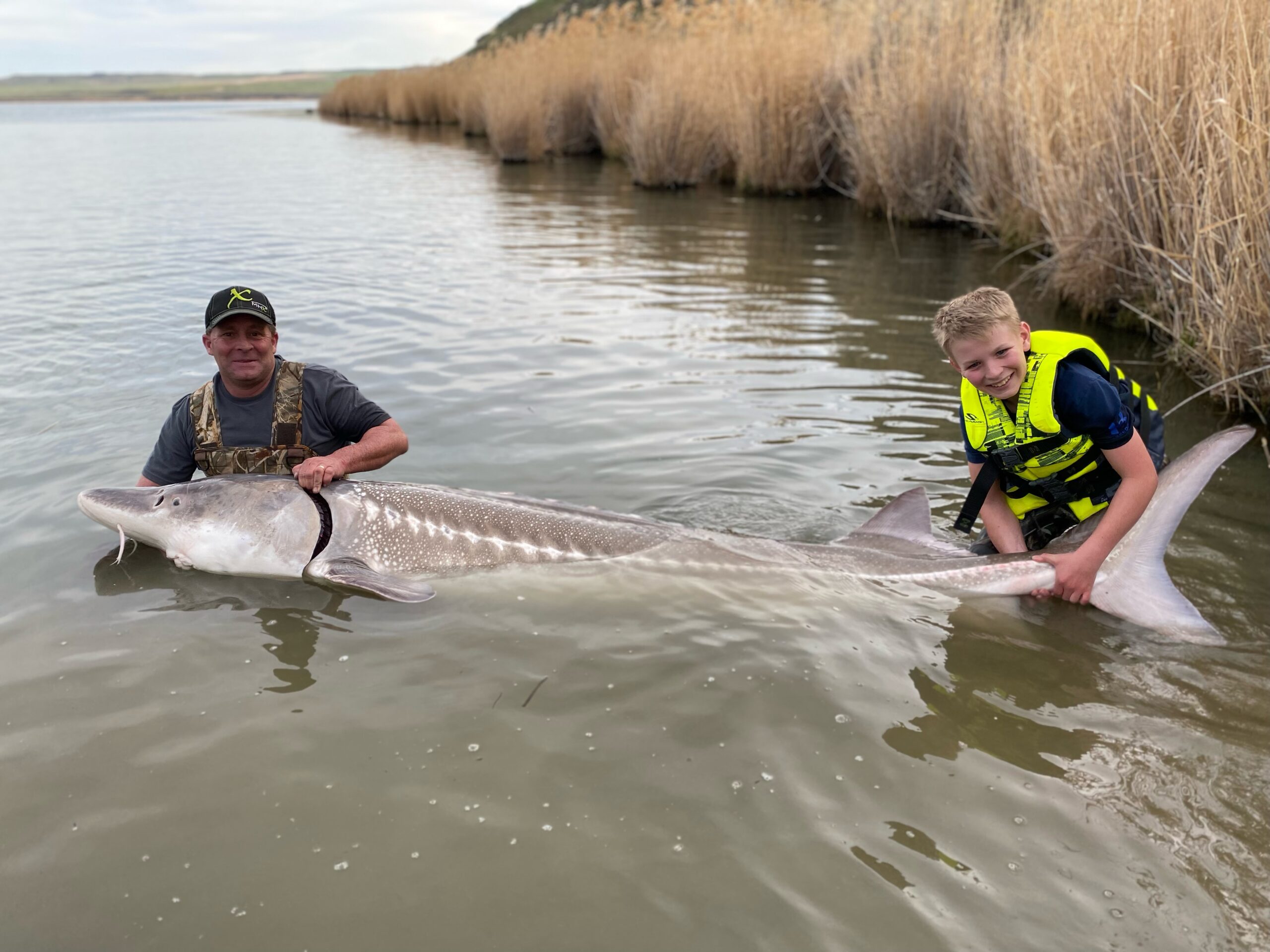 12-year-old catches nearly 10-foot sturgeon