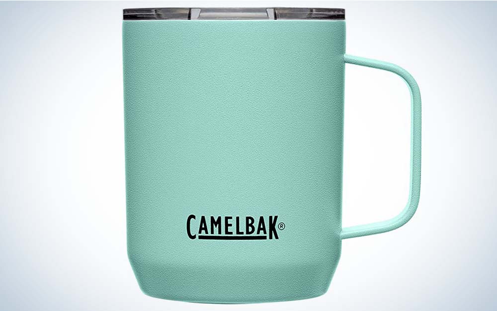 A green best camping mug