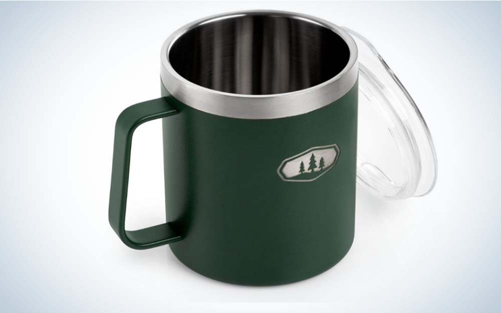 A green best camping mug