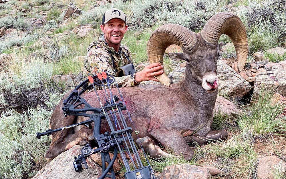 The author with a successful bighorn sheep hunt.