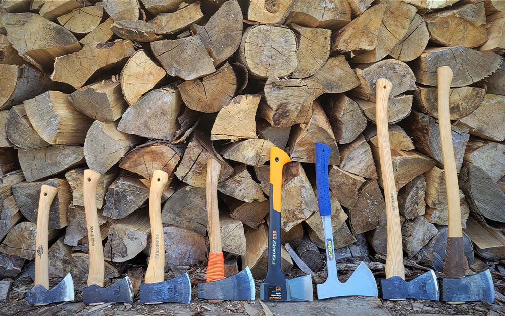 Handle length and bit shape are important considerations for choosing the best camping ax.