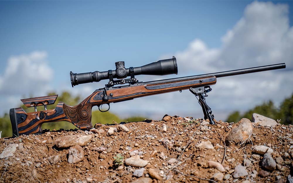 Geared for long-range shooting from the prone position.