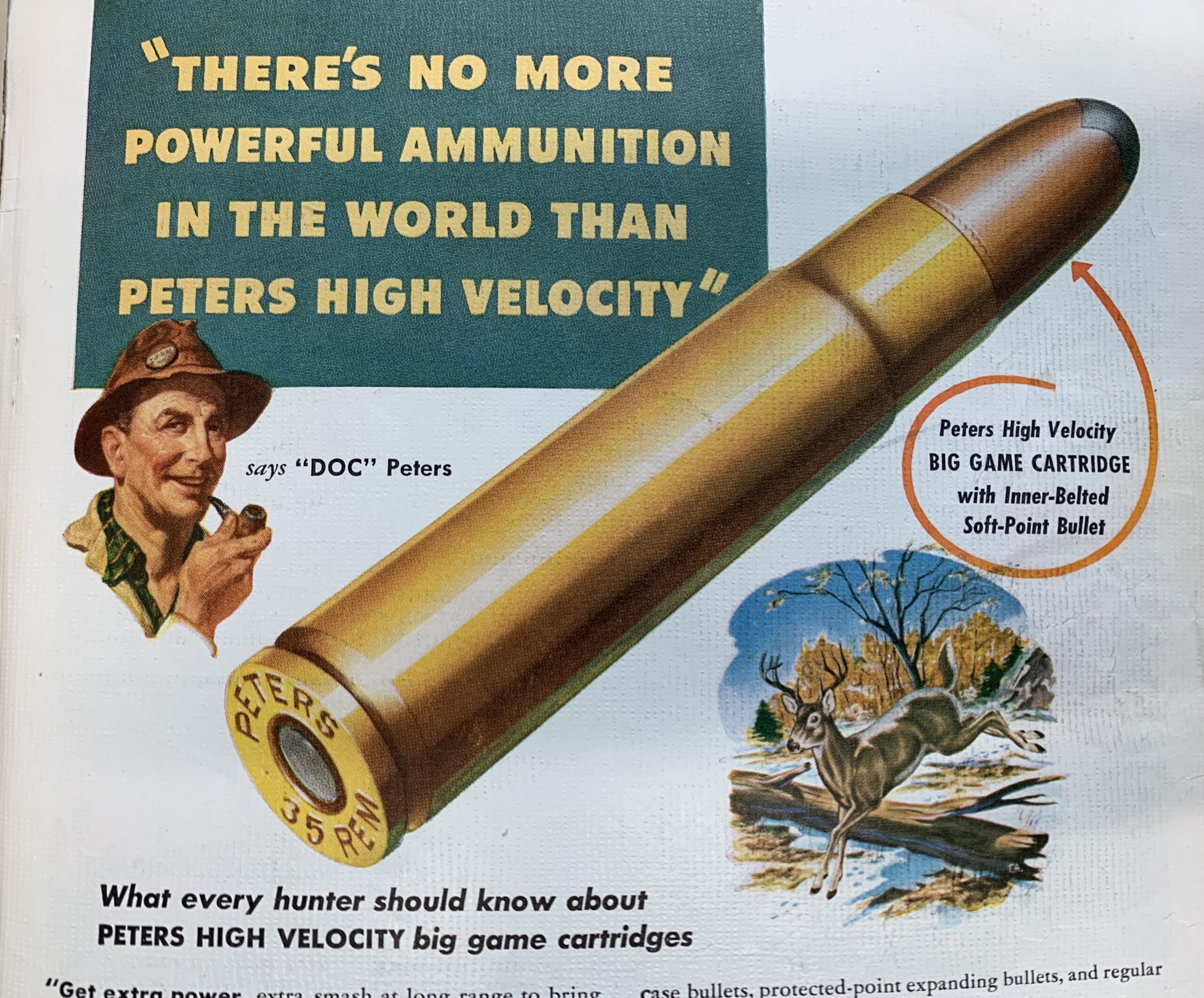 Vintage Peters Cartridge Ad