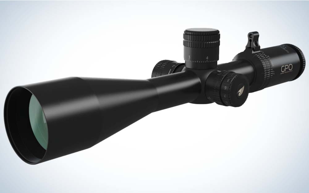 A precision hunting scope with tactical features.
