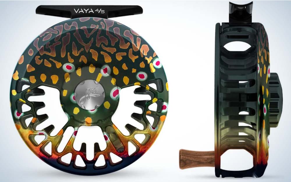 A high-performance fly reel that comes in a variety of colors and design options.