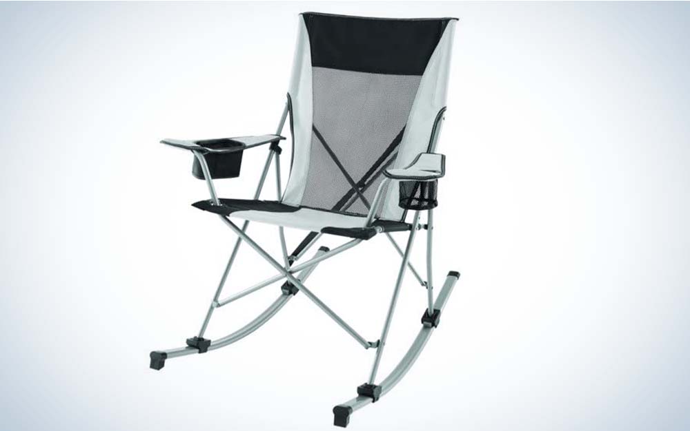 Quest Pack Lite Folding Portable Rocker Camping Chair Blue 9T_33 