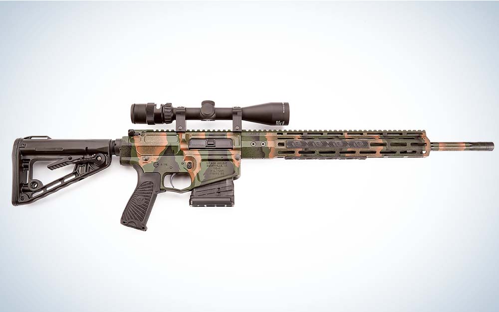 A tack-driving AR-10 rifle that’s built with premium components. 