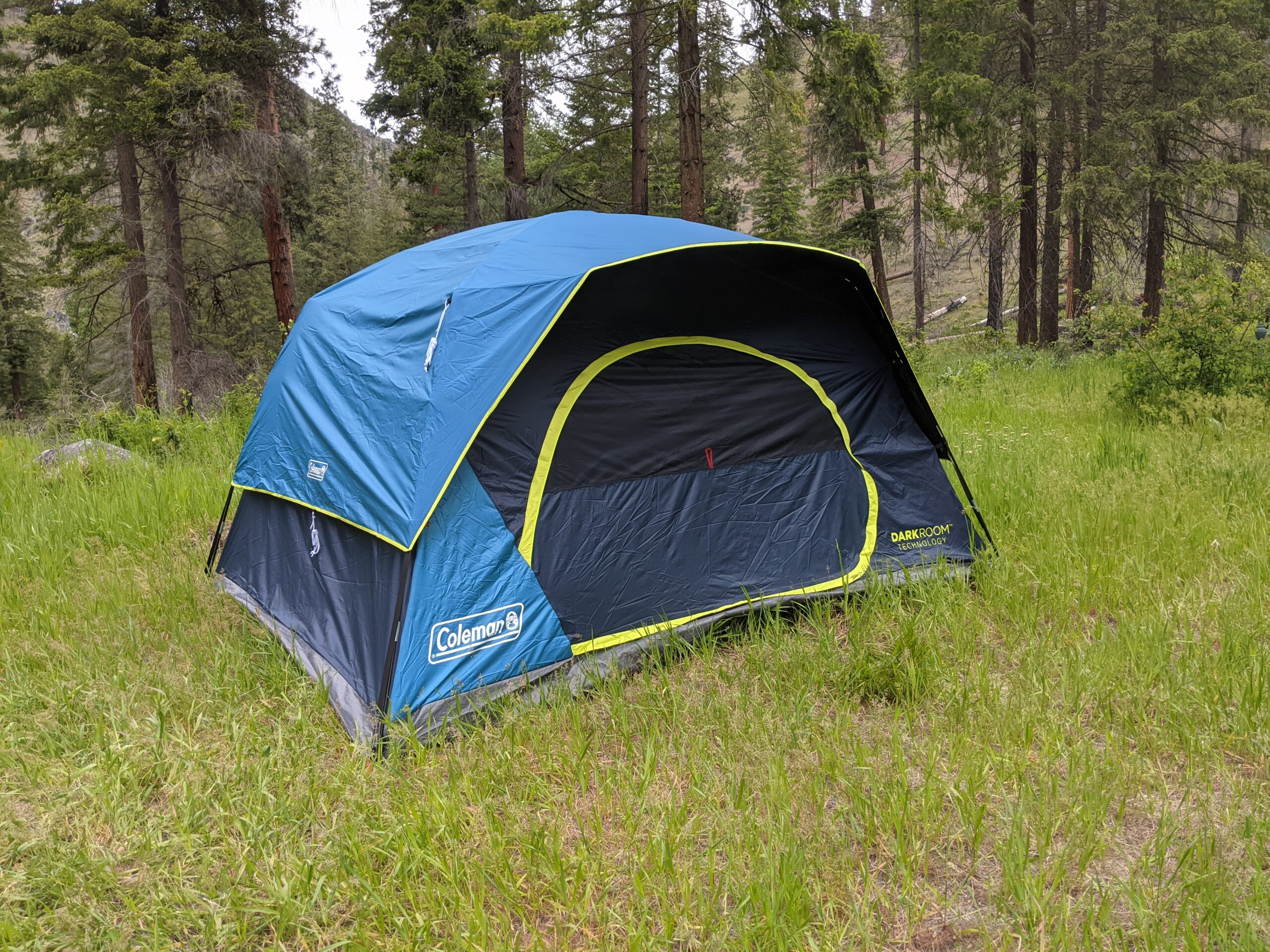 Coleman tent setup