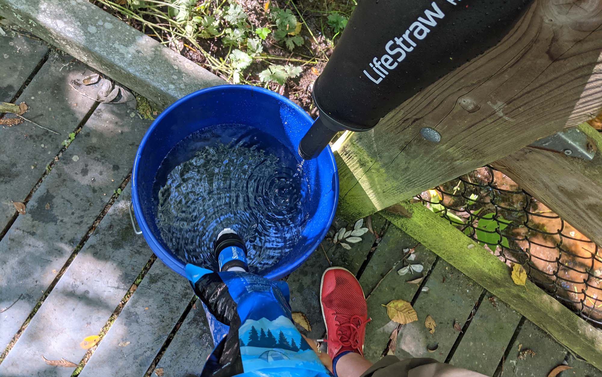 Author tests LifeStraw and Sawyer Squeeze water filters.