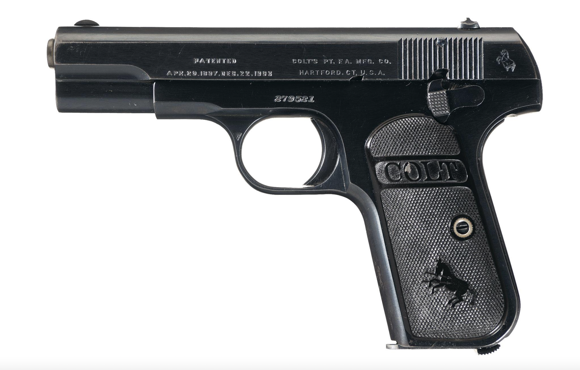 The Colt Model 1903 Hammerless.