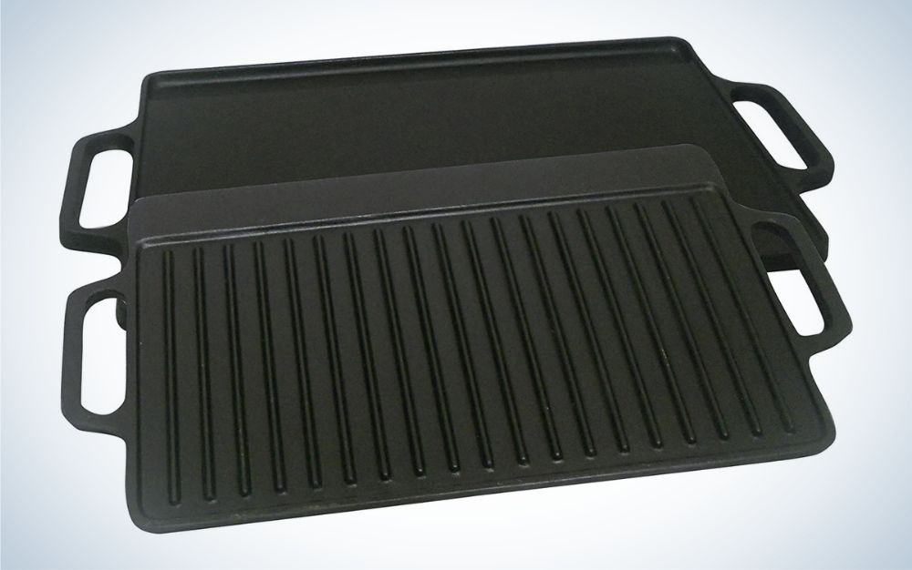King Kooker 2 Sided Griddle is the best reversible.