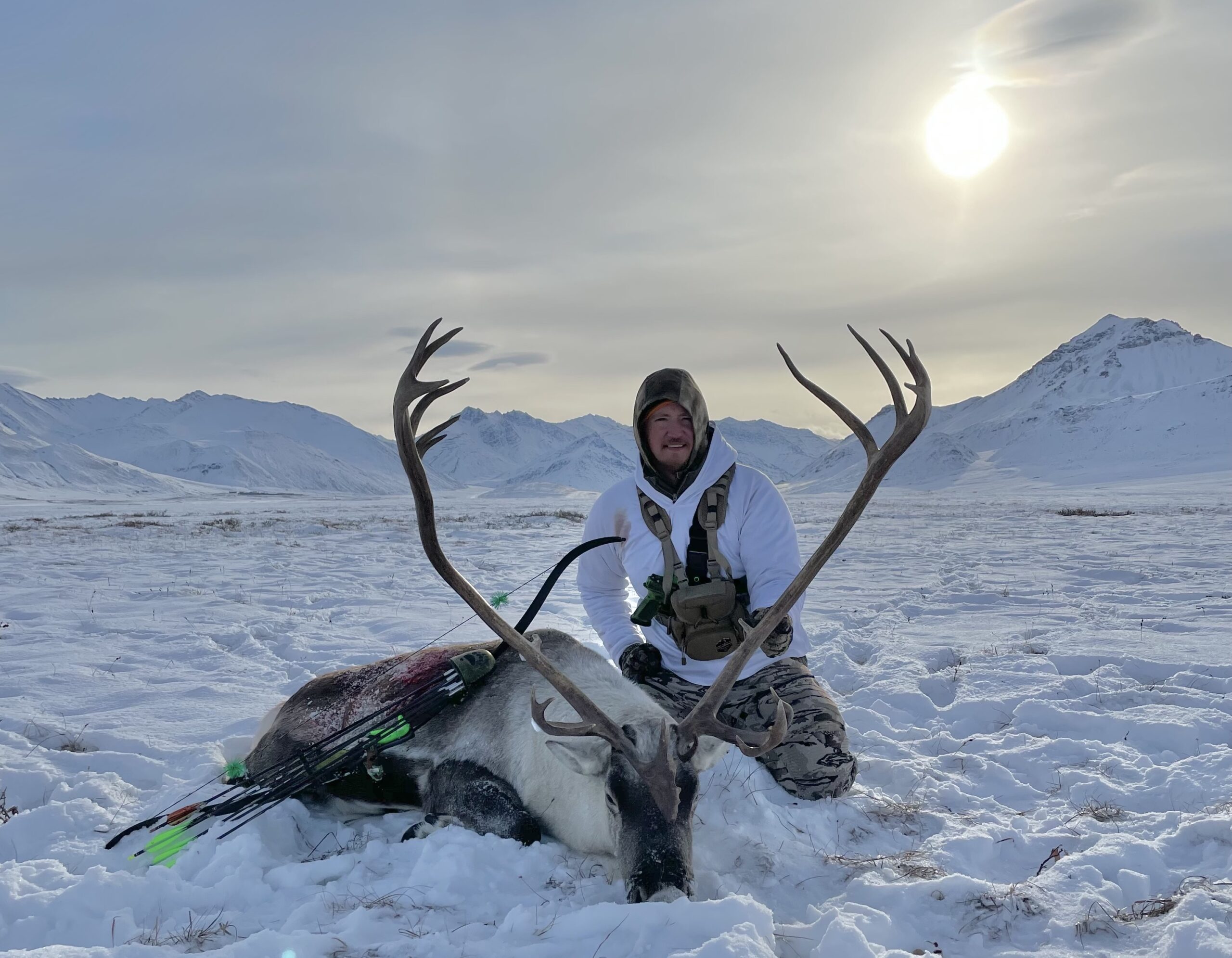 Freel with an Arctic Caribou