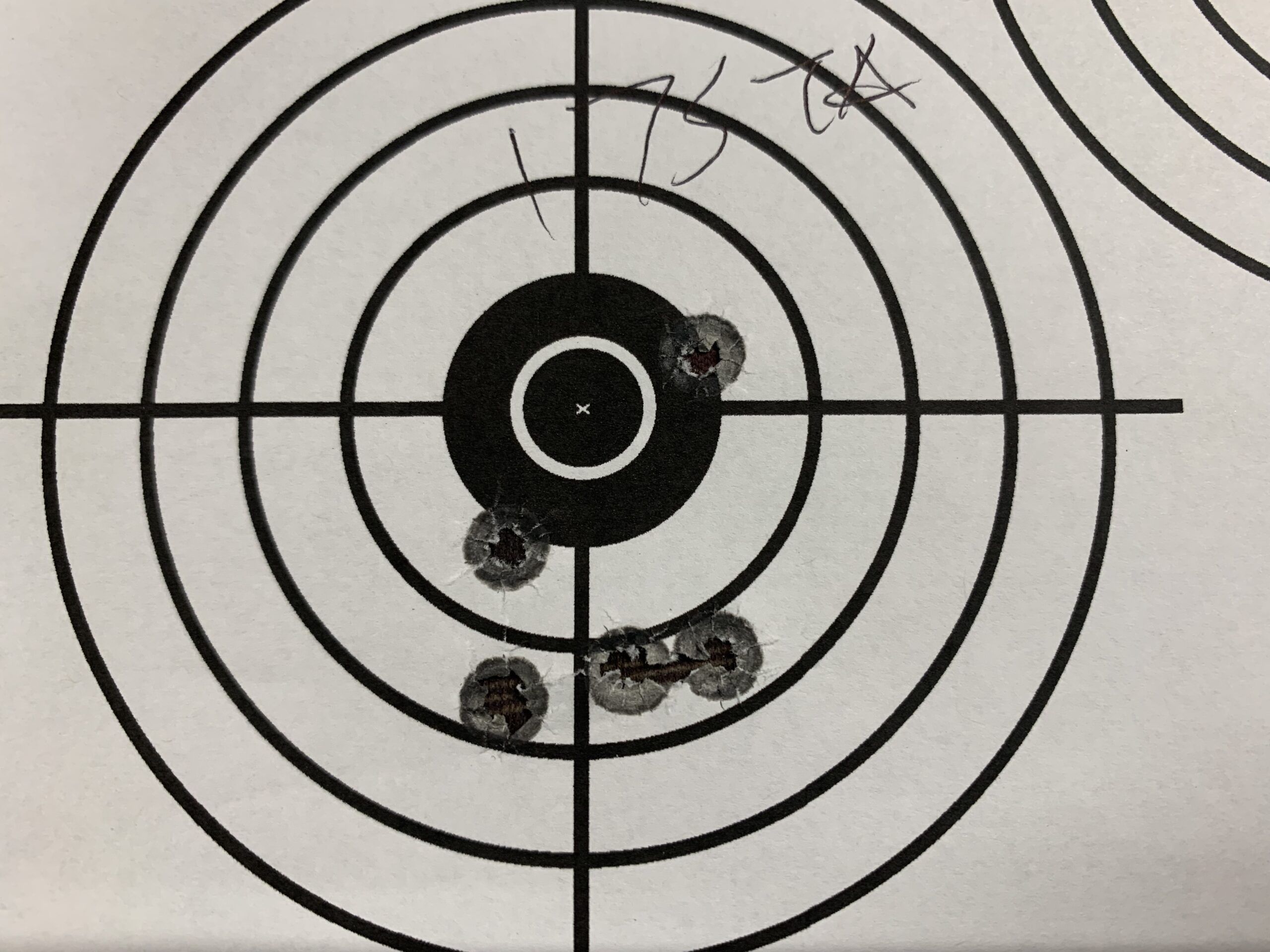 5-shot group from Savage Axis