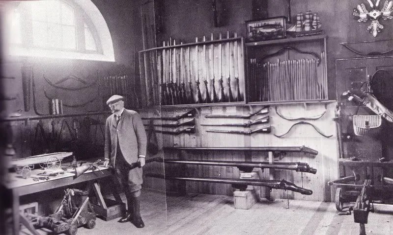 Sir Ralph Payne-Gallwey's gun shop.