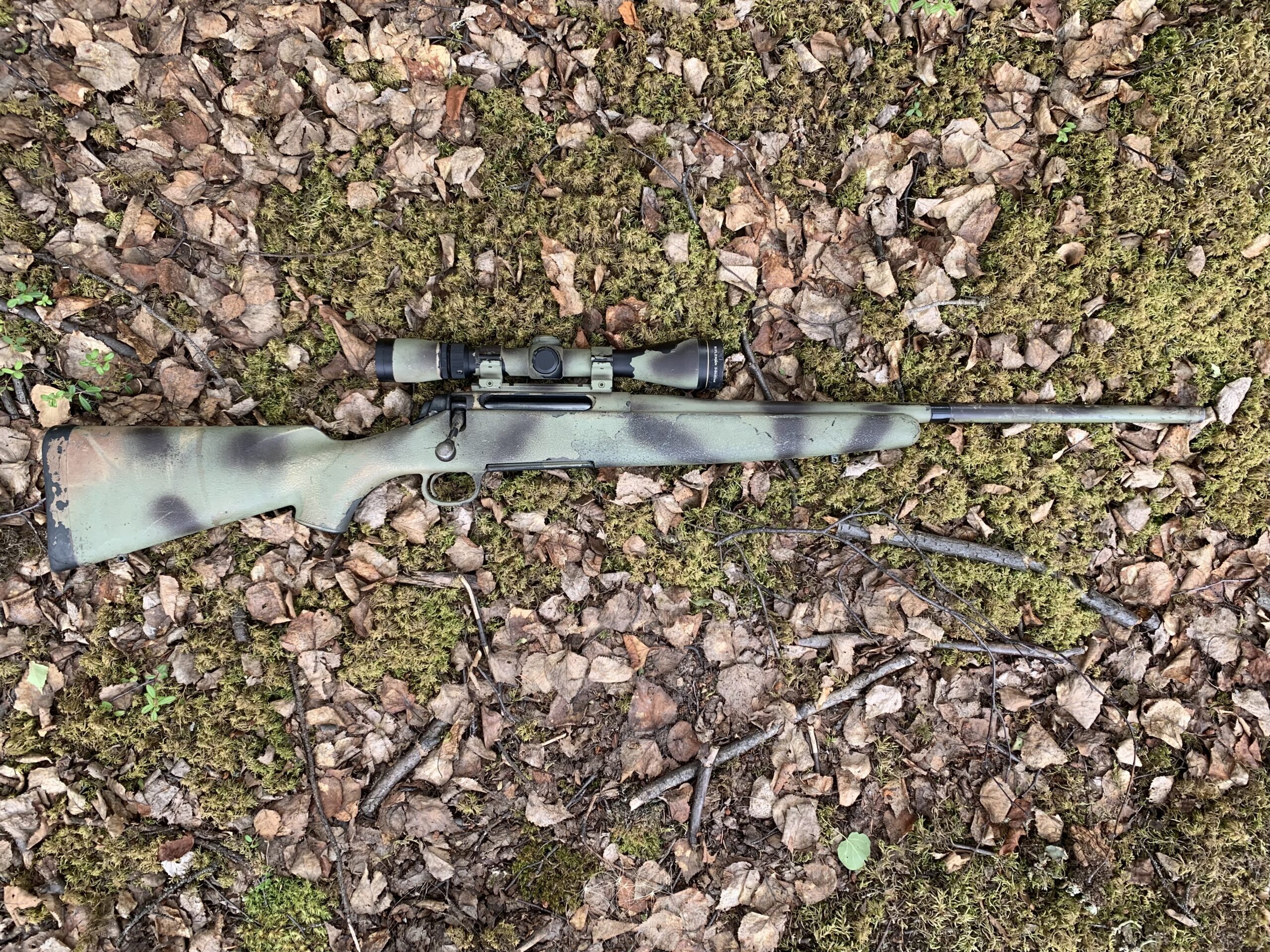 An ugly, painted, old Remington M710