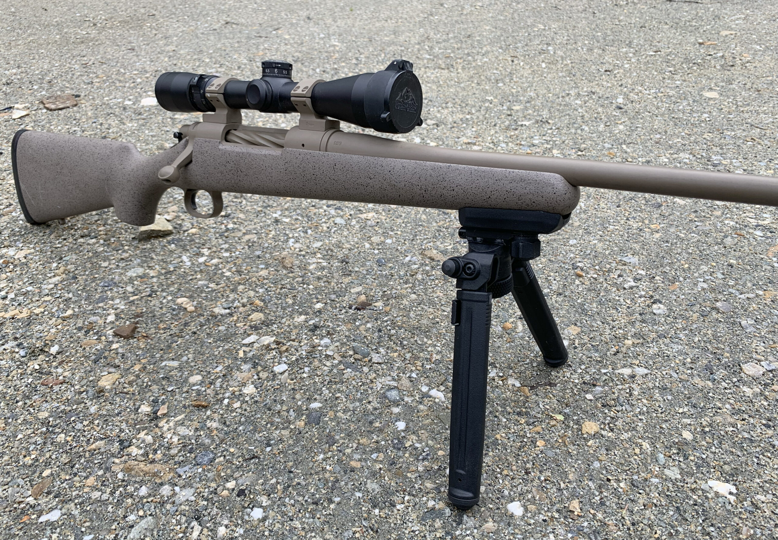 Magpul Bipod on Remington M700 Custom Mountain Rifle