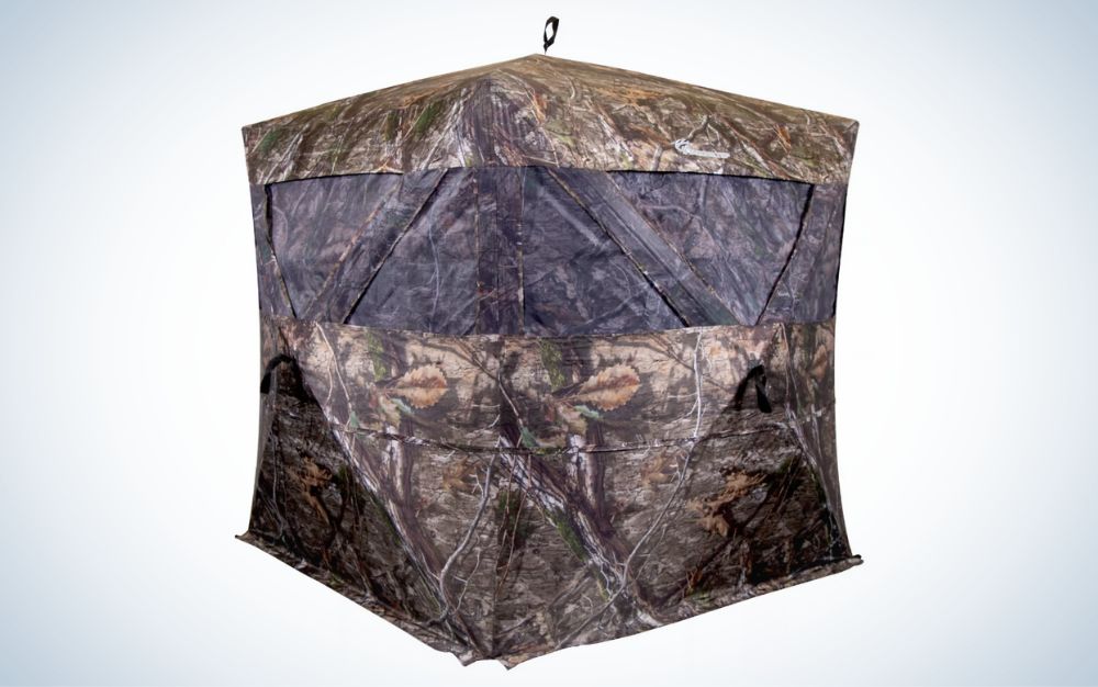Ameristep Pro Series Extreme View Hub Blind is the best turkey blind for bowhunting.