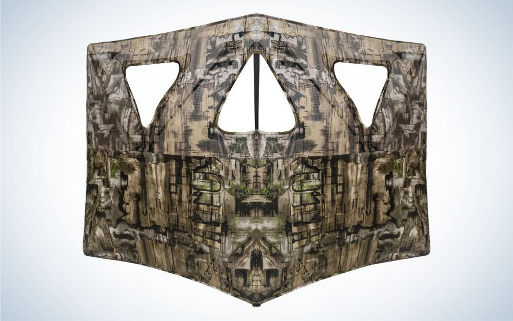Primos Double Bull SurroundView Stakeout is the best turkey blind for Run-n-Gun.