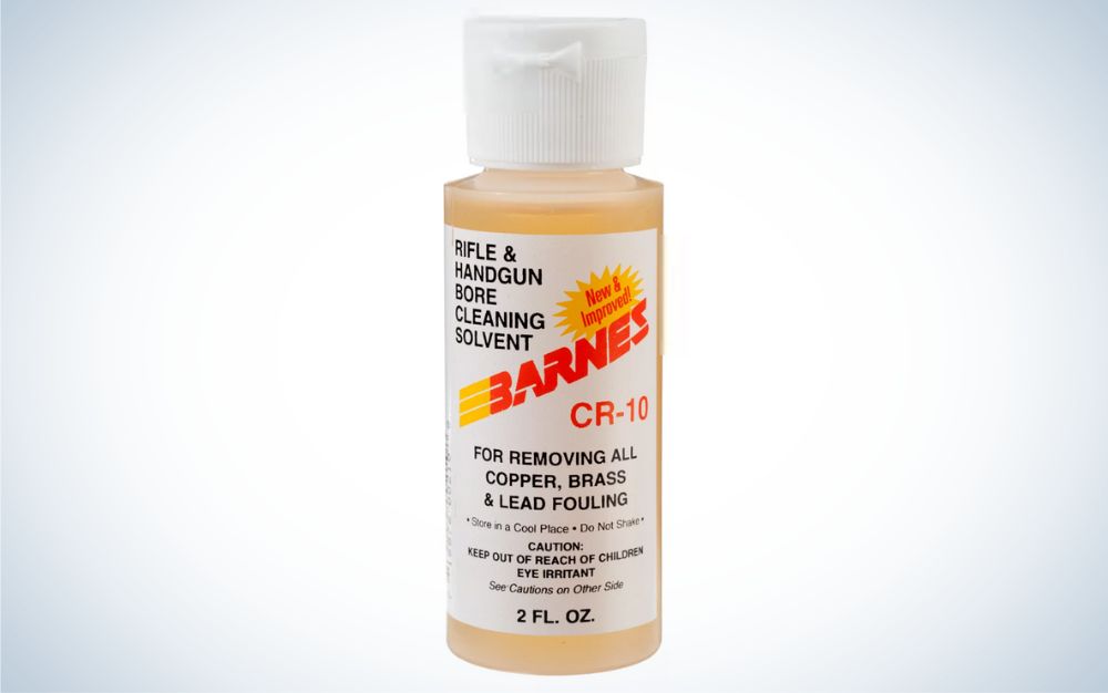 Barnes CR-10 is the best gun cleaning solvent for copper fouling.