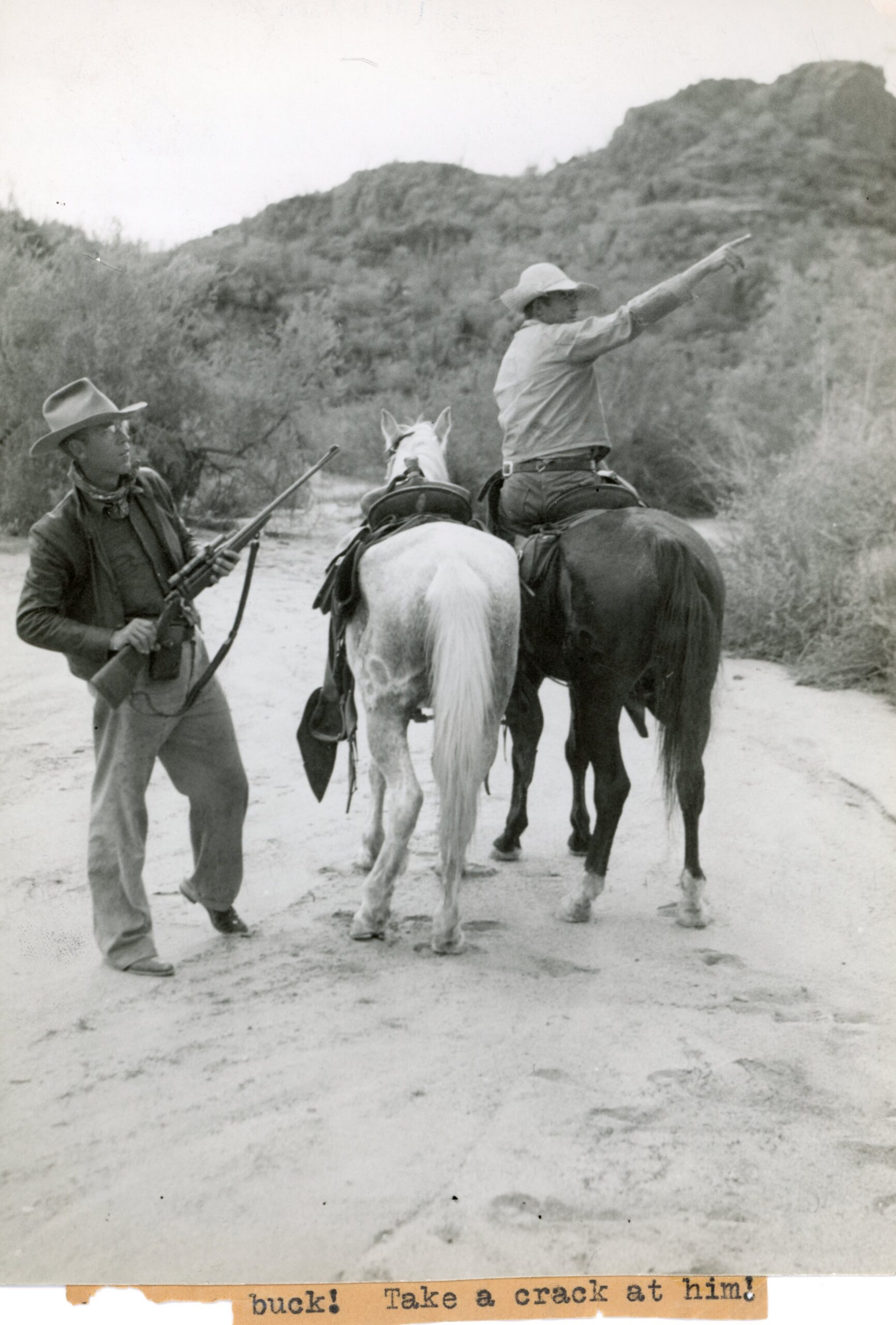 Jack O'Connor hunting mule deer.