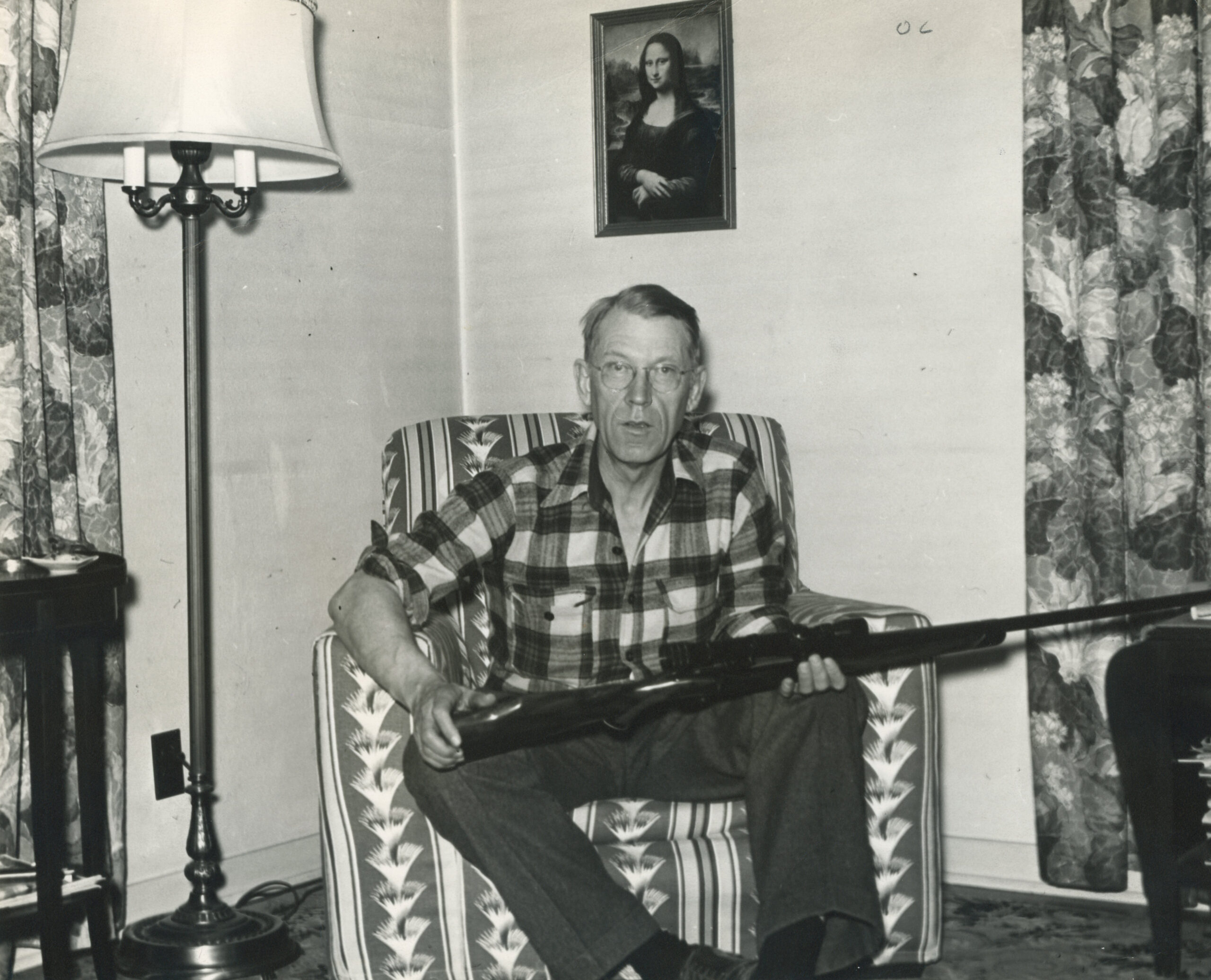 Jack O'Connor with a rifle.