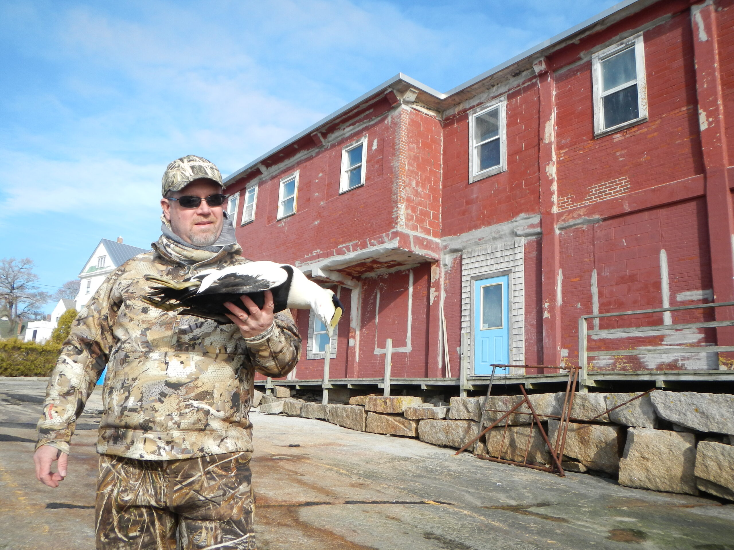 Sea duck hunting in Maine.