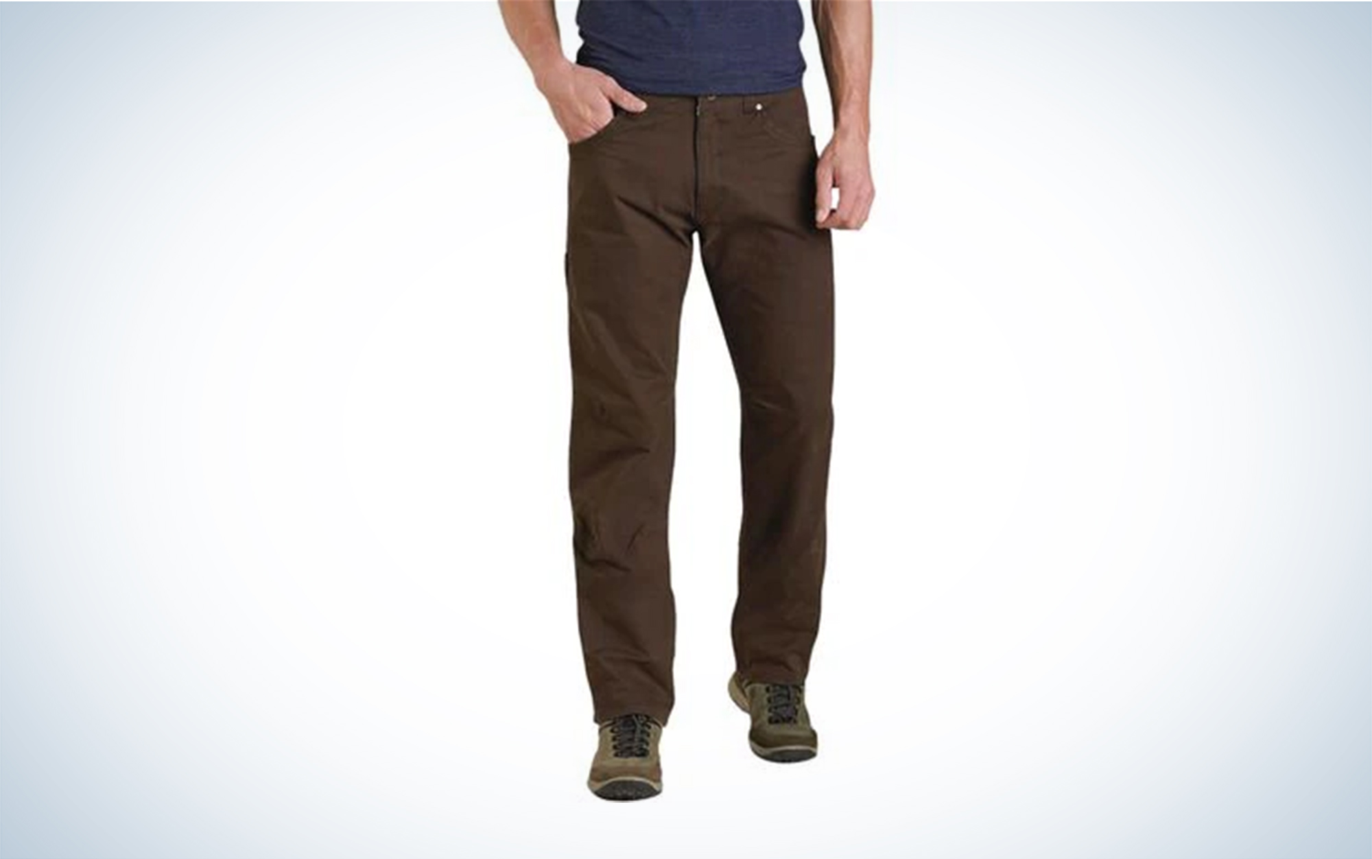 The KUHL Rydr pant is available in espresso.