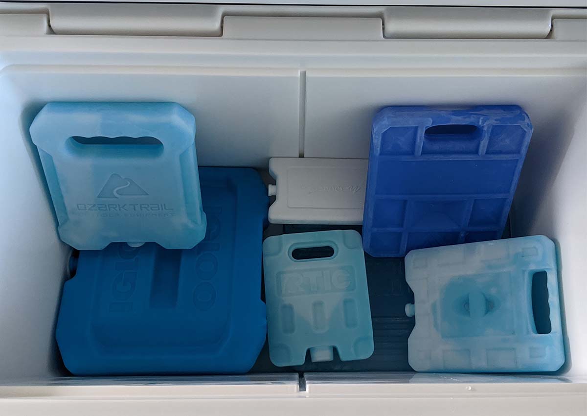 The best ice packs for coolers sitting in an ice chest.
