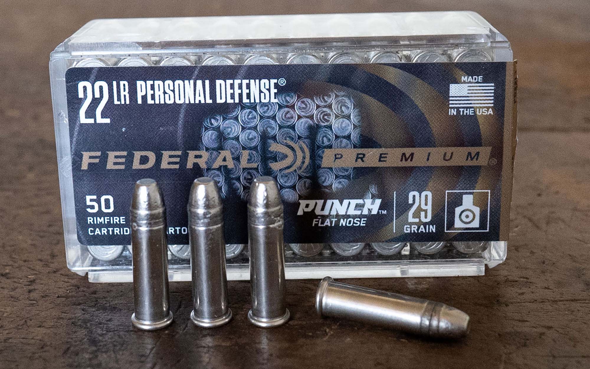 Federal Punch .22 LR self defense ammo.