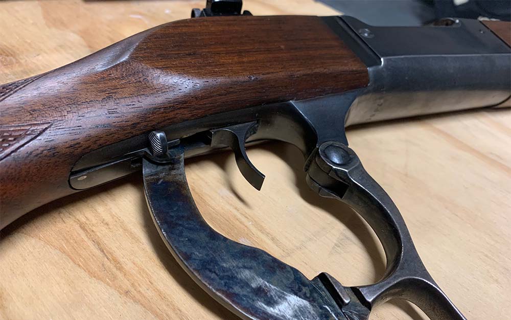 A Savage 99 lever action.