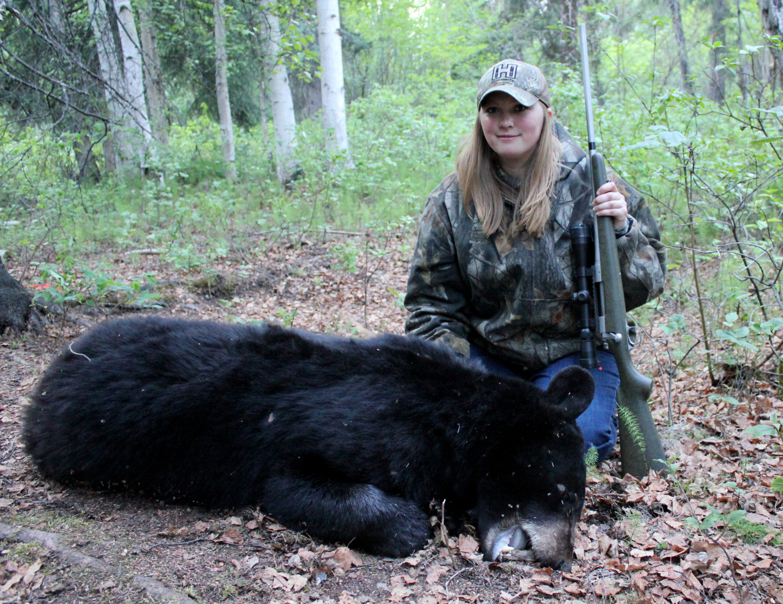 Black bear taken with a .25/06