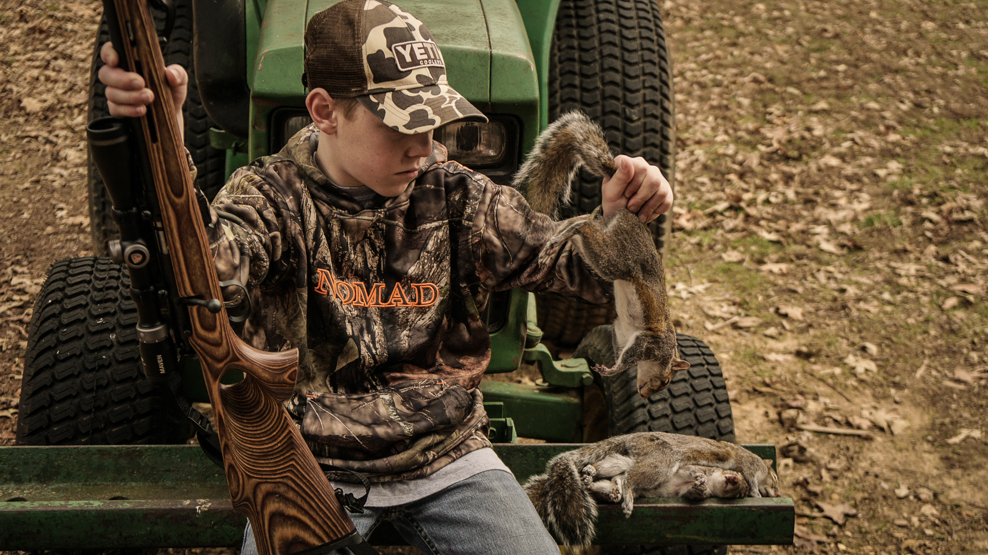 Squirrel hunting is an ideal choice for young hunters.