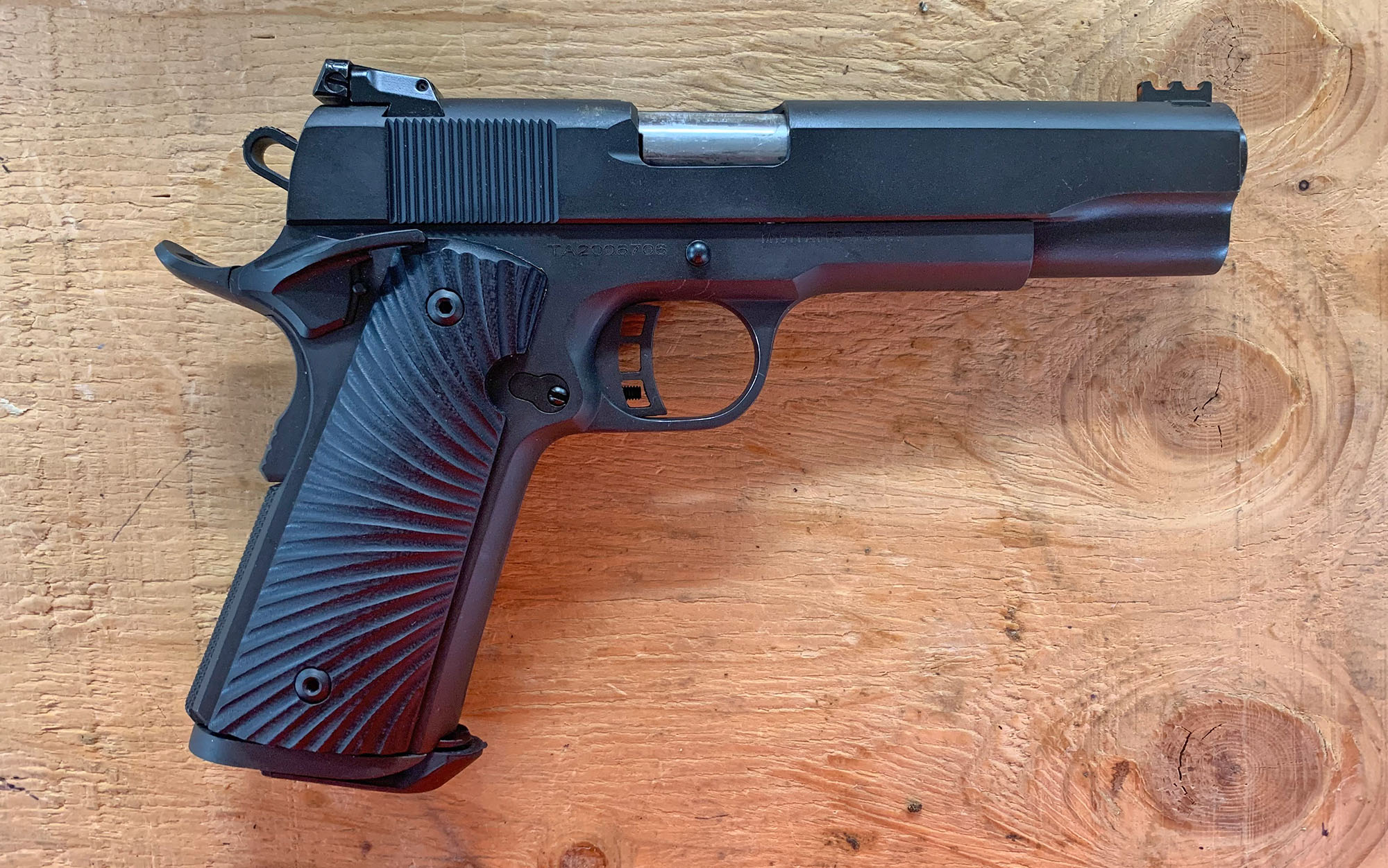 We tested the Taylorâs & Co. 1911 A1 FS Tactical II.