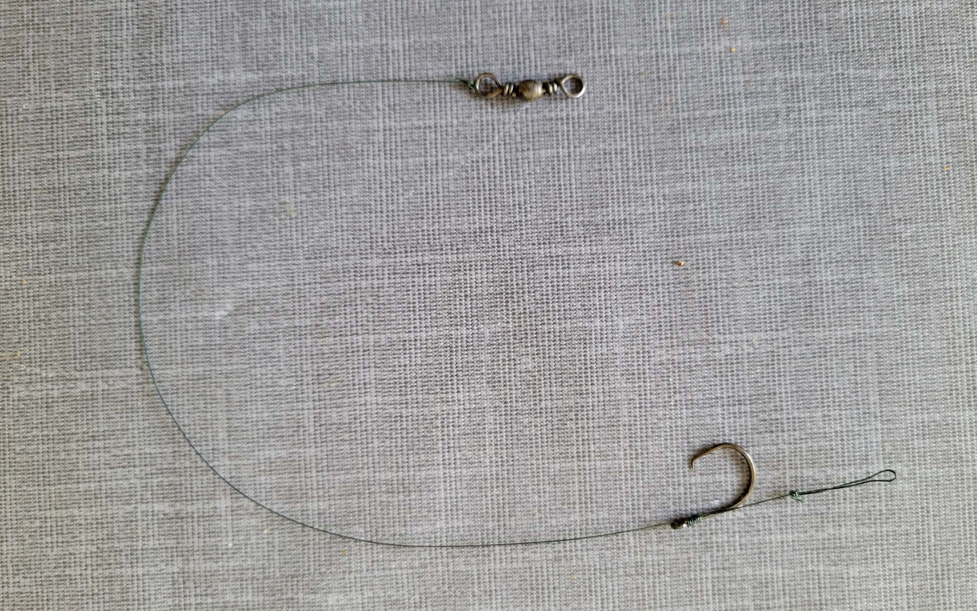 The hair rig is critical to fooling them long enough for the hook to find purchase in the fishâ€™s rubbery mouth.