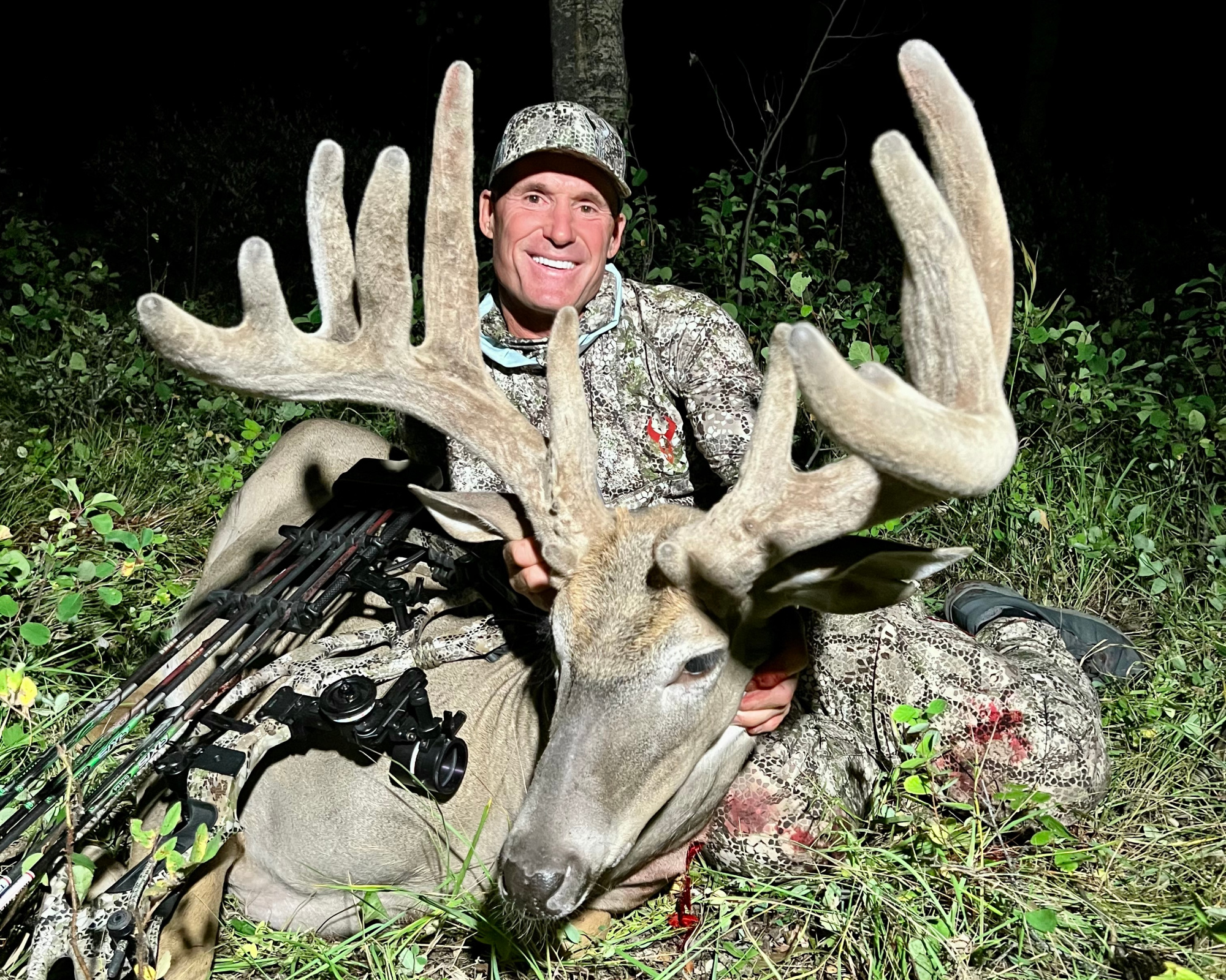 John Cassimus harvested a 300-pound whitetail in Alberta this week.