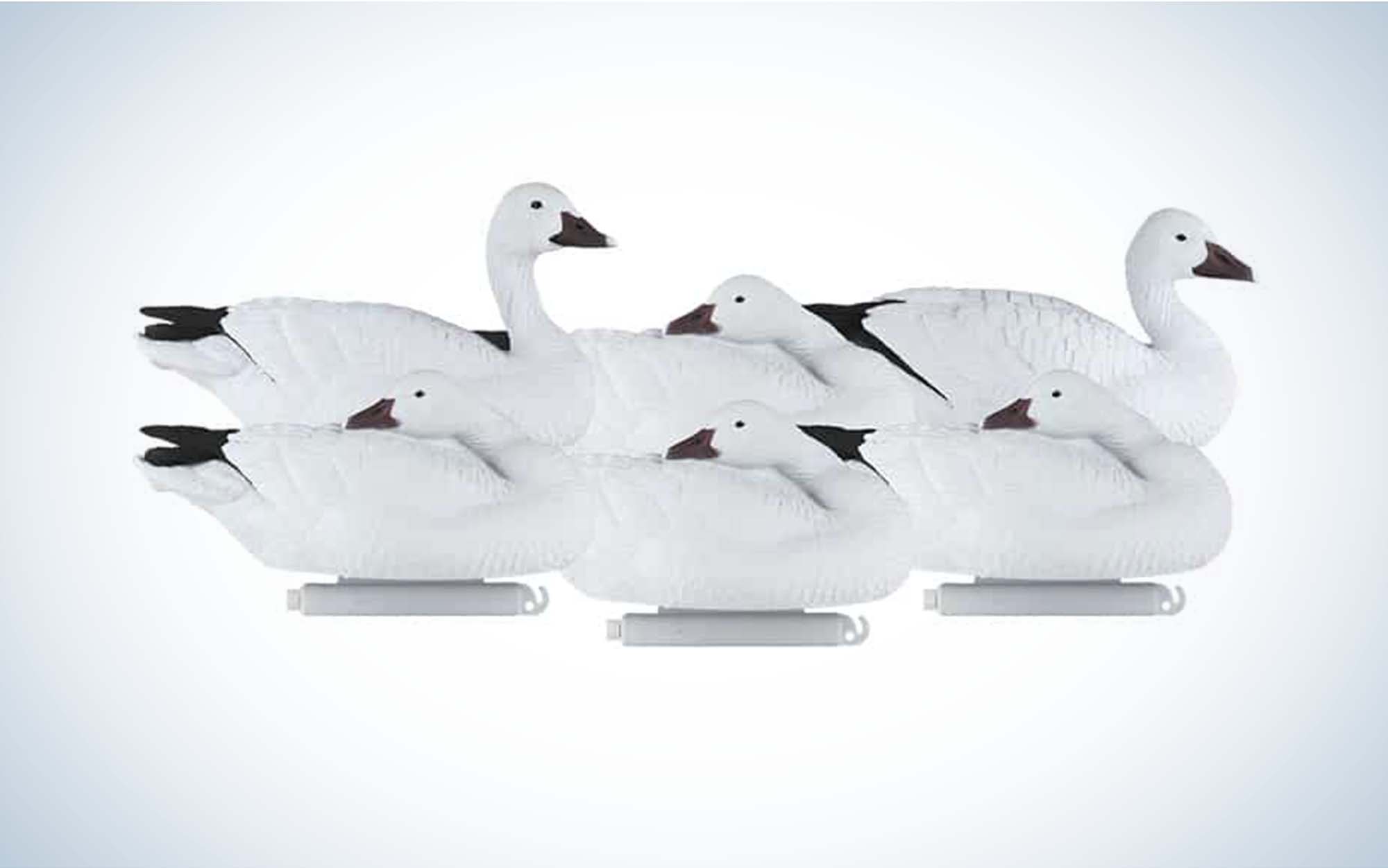 The Dakota Decoys Xtreme are the best floating snow goose decoys.