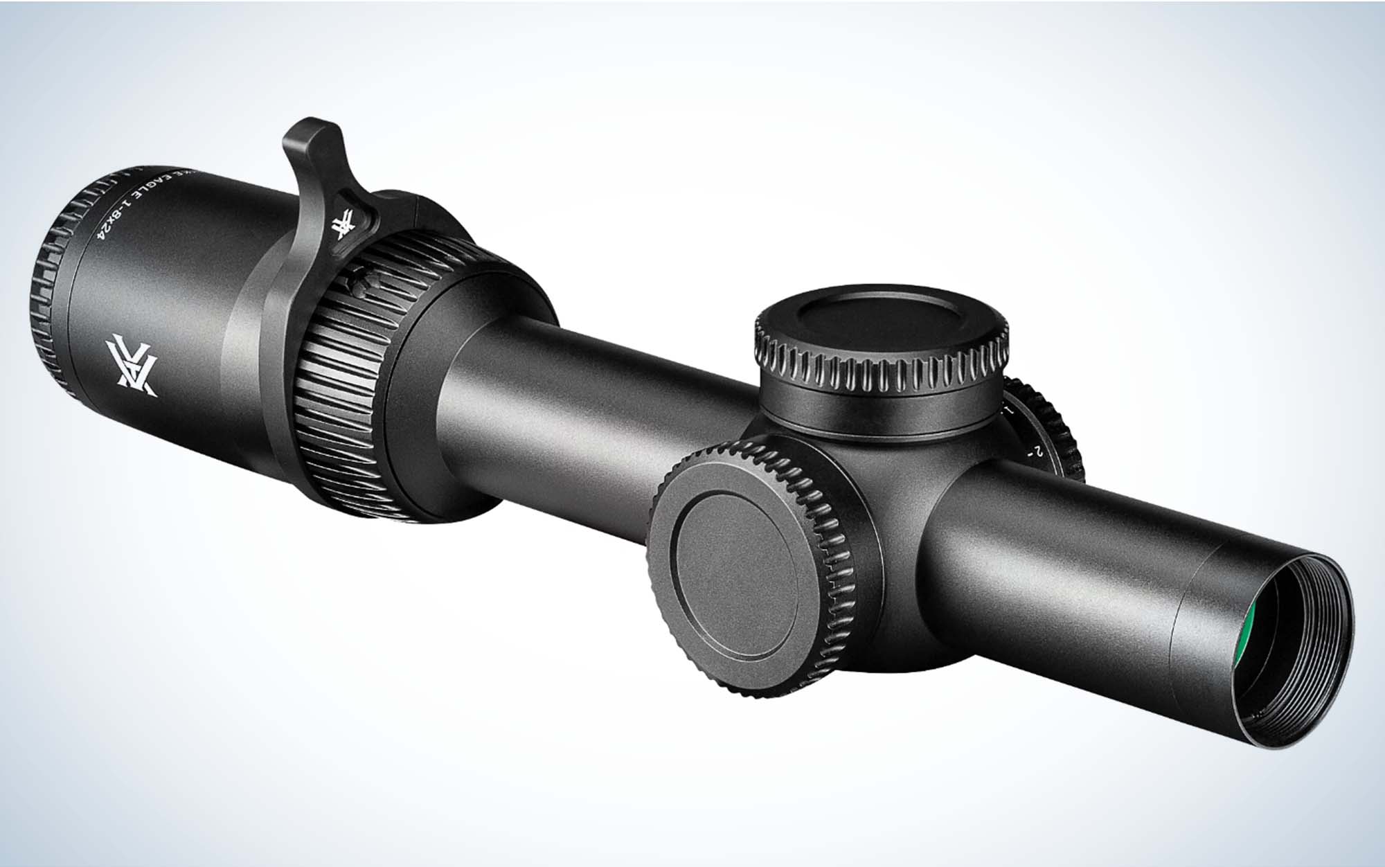 The Vortex Strike Eagle 1-8x24 is the best rifle scope for tree stands.