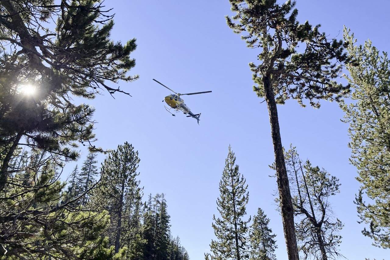 NPS search-and-rescue helicopter