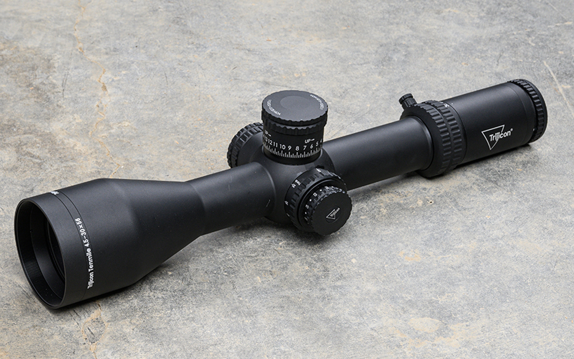 The Trijicon Tenmile 4.5-30x56 is the best high-magnification rifle scope.