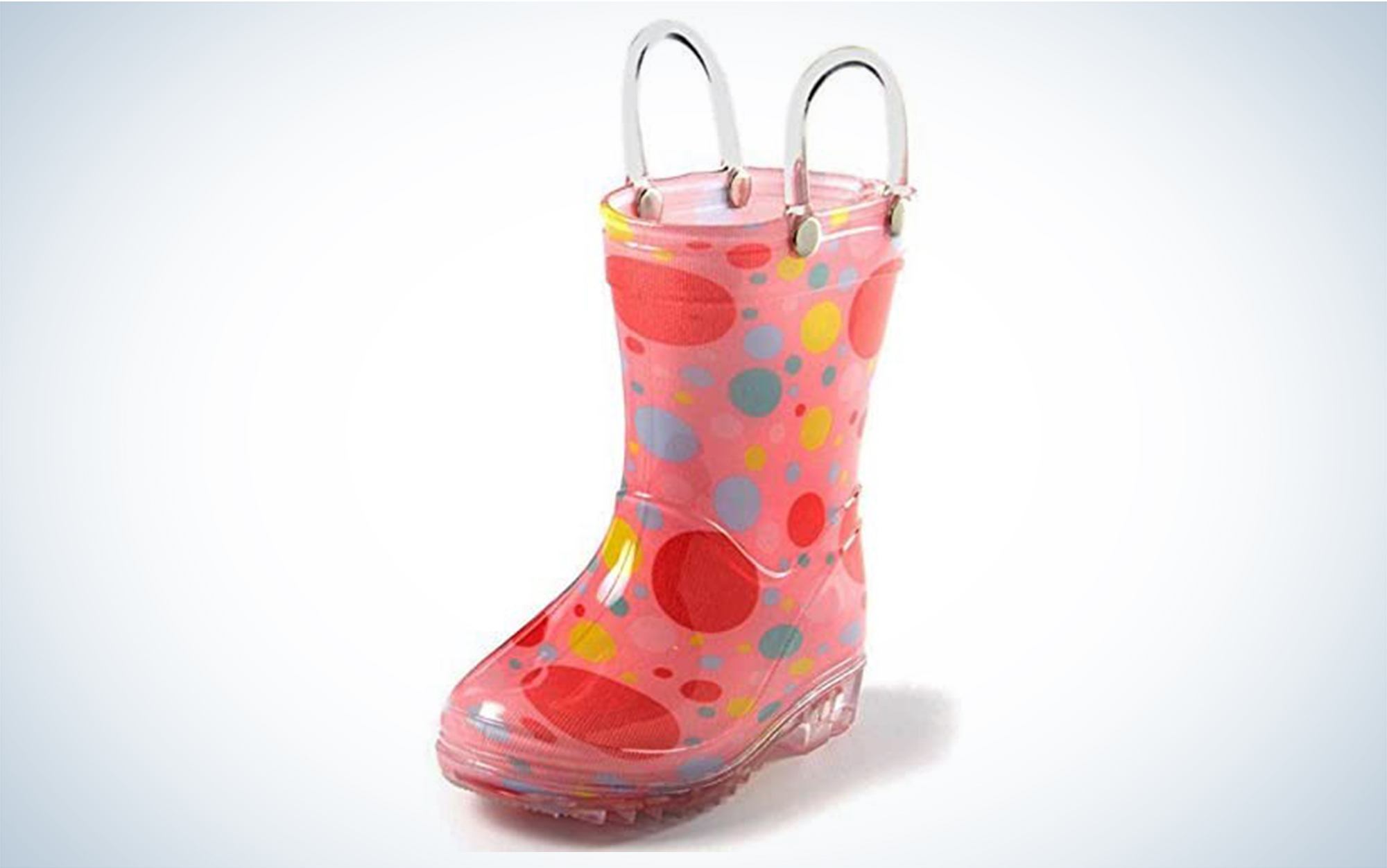The best kids hiking shoe is whatever makes them happy, even a polka-dot rain boot.