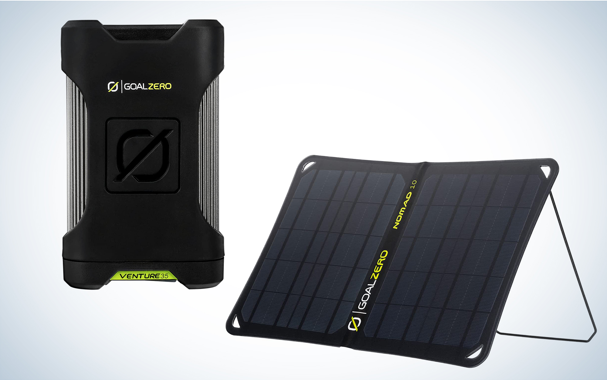 The Goal Zero Nomad 10 and Venture 35 are the best solar charger.