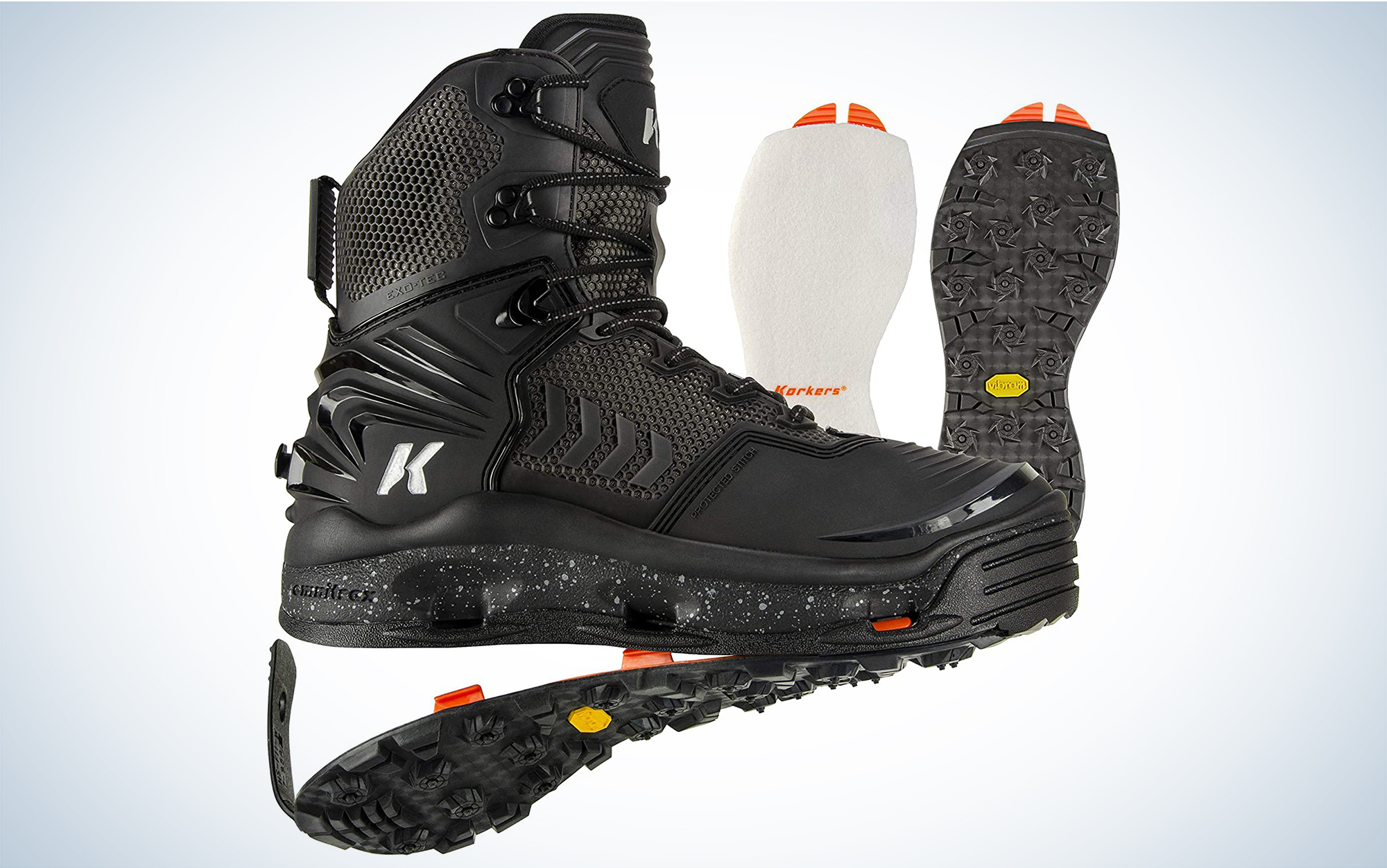 The Korker River Ops BOA wading boots are the best for all conditions.