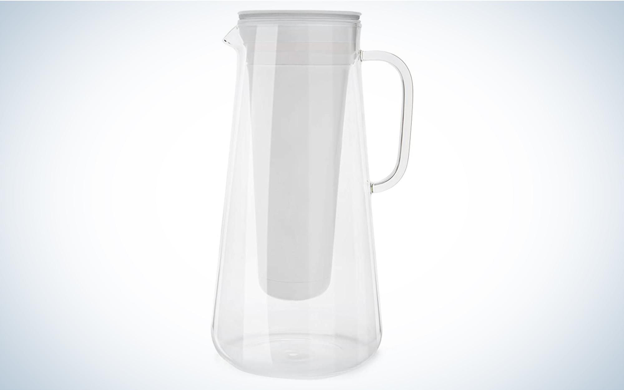 The glass home from LifeStraw improves the taste of tap water.