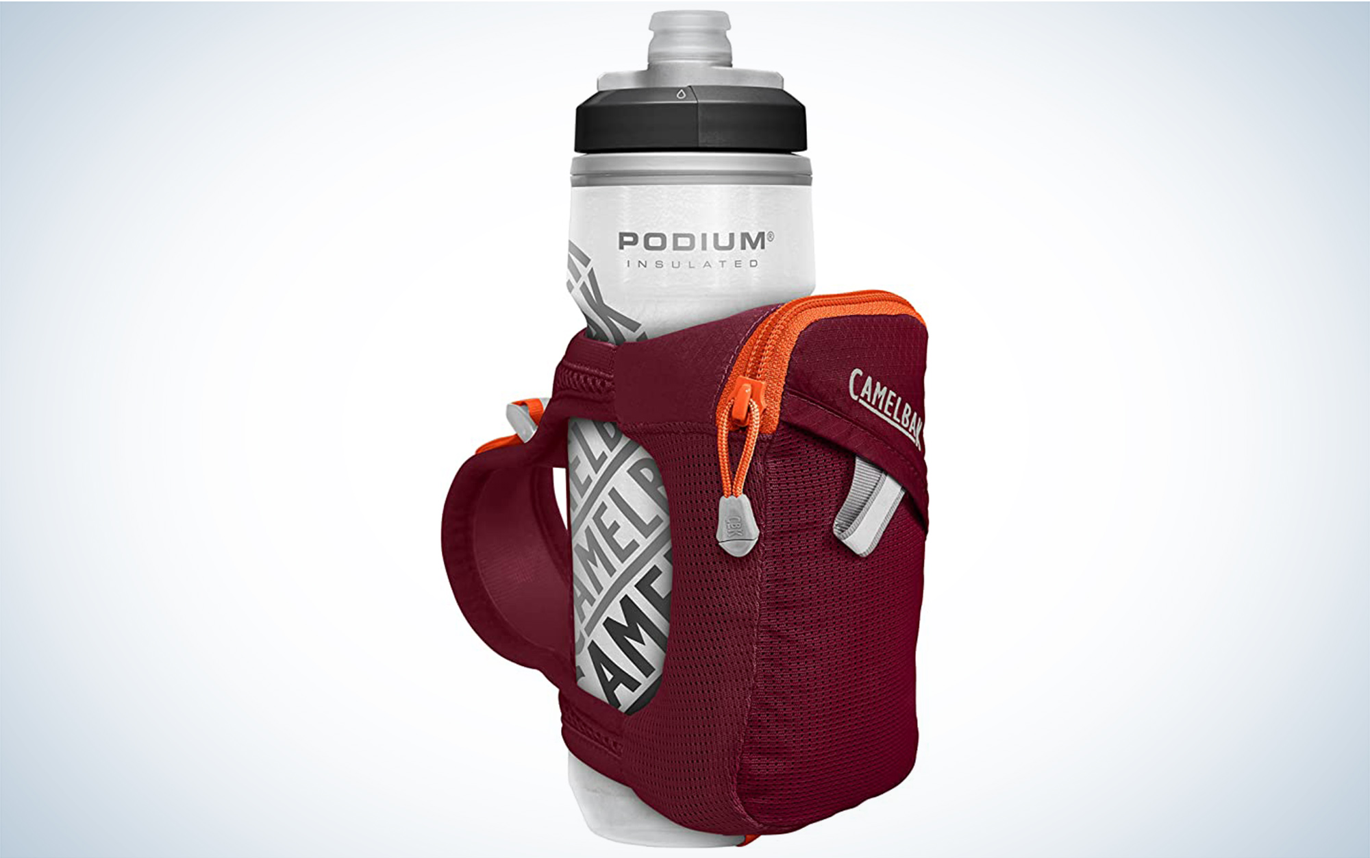 The Quick Grip is a handheld pack for your water bottle.